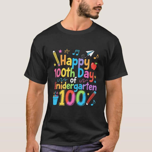 Camiseta 100th day of school (Frente)