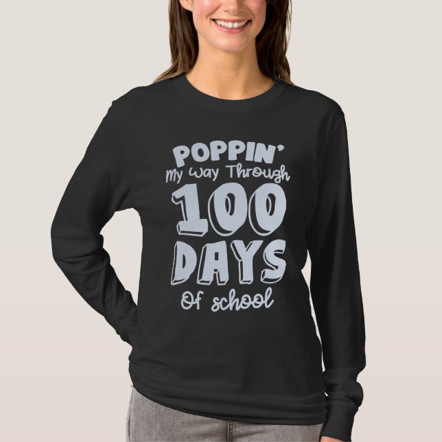 Camiseta 100th Day Of School 100 Days Teacher Students Boys (Frente)