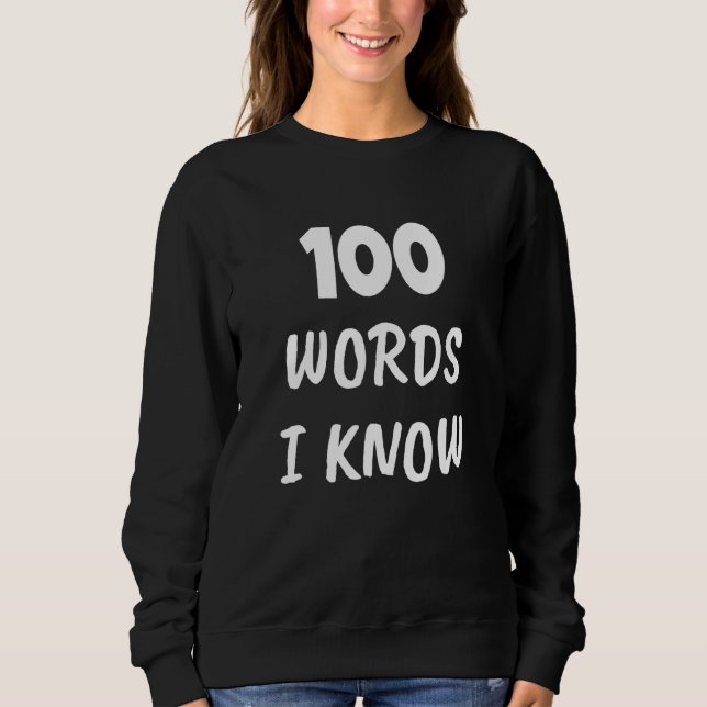 Camiseta 100th Day Of School 100 Word I Know   Teacher Stud (Frente)