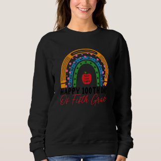 Camiseta 100th Day Of School 5th Grade Teacher Boho Rainbow
