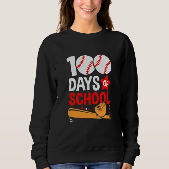 Camiseta 100th Day Of School Baseball 100 Days Smarter Teac (Frente)
