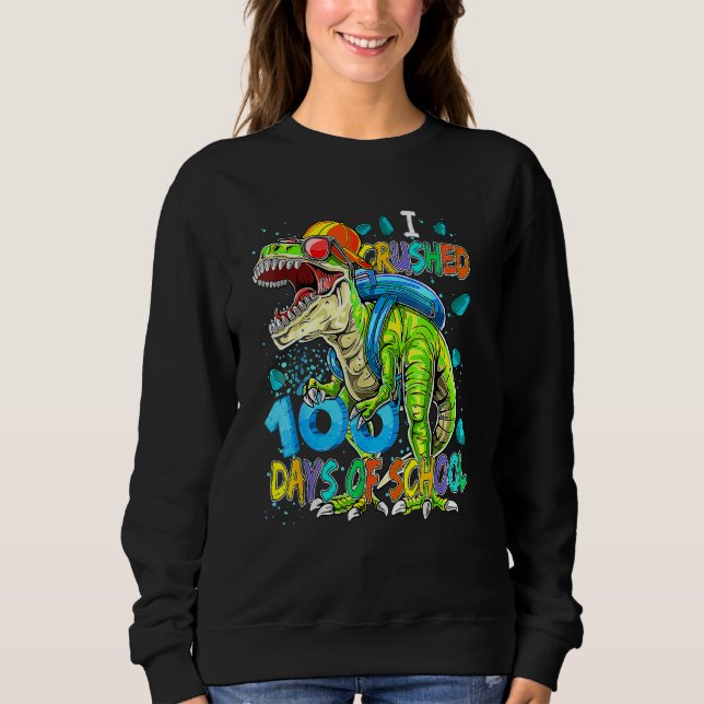Camiseta 100th Day Of School Dino Kids Happy 100 Days Dinos (Frente)