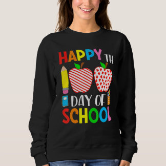 Camiseta 100th Day Of School Hearts Stripes Teacher And Stu