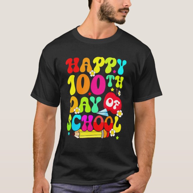 Camiseta 100th Day Of School Teachers Costume 100 Days Stud (Frente)