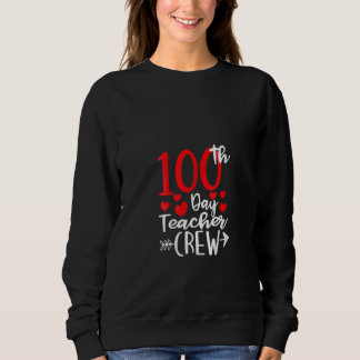 Camiseta 100th Day Teacher Crew Happy 100 Days Of School Te