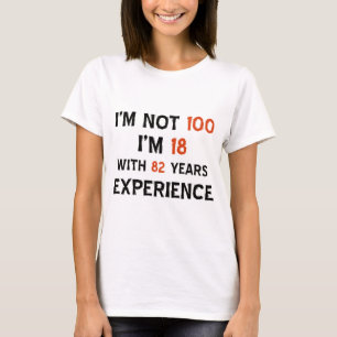 Camiseta 100th design legal do aniversário