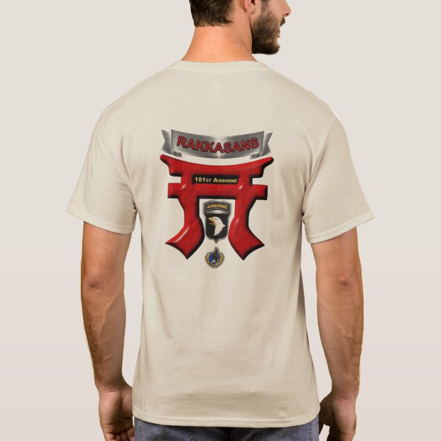 Camiseta 101ª Divisão Aerotransportada Rakkasans (Verso)