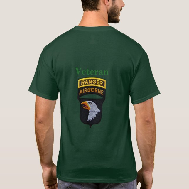 Camiseta 10101010Patch das Águias-de-Grelha da Divisão de A (Verso)
