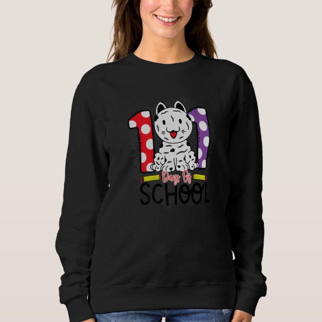 Camiseta 101 Days Of School  Dog 100 Days Of School (Frente)