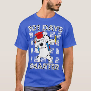 Camiseta 101 Dias De Cachorro Dalmático Escolar 100 Dias Ma