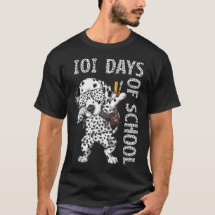Camiseta 101 Dias de Escola Dabbing Dalmaciano Professores 