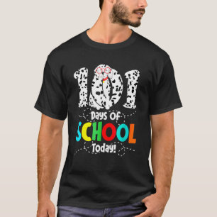 Camiseta 101 Dias De Meninos De Cachorro Dalmacianos Na Esc