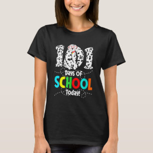 Camiseta 101 Dias De Meninos De Cachorro Dalmacianos Na Esc