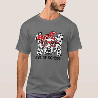 Camiseta 101 Dias De Professora De Cães Dalmacianos Na Esco