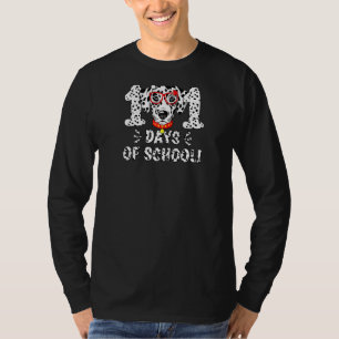 Camiseta 101 Dias De Professora De Cães Dalmáticos Na Escol