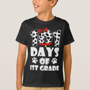 Camiseta 101 Dias na Escola 1rua Cão 100 Dias Mais Intelige