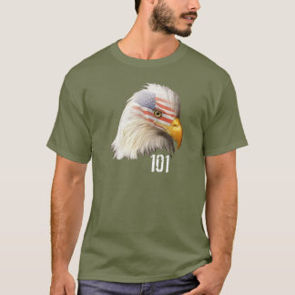 Camiseta 101st AB con águila y bandera U.S.A - M1