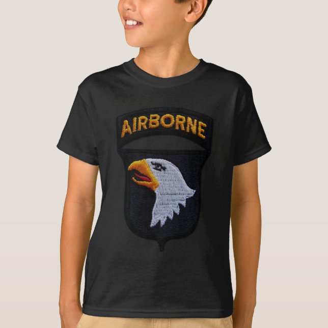 Camiseta 101st Divisão aerotransportada de ABN que grita (Frente)