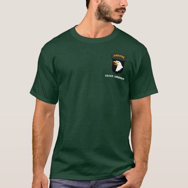 Camiseta 101st Divisão aerotransportada "Eagles gritando " (Frente)