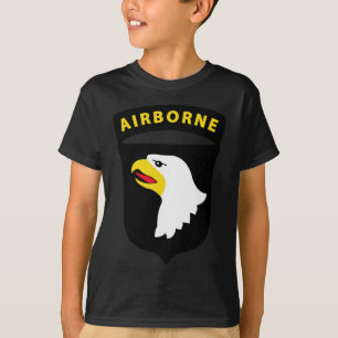 Camiseta 101st divisão aerotransportada - Eagles gritando