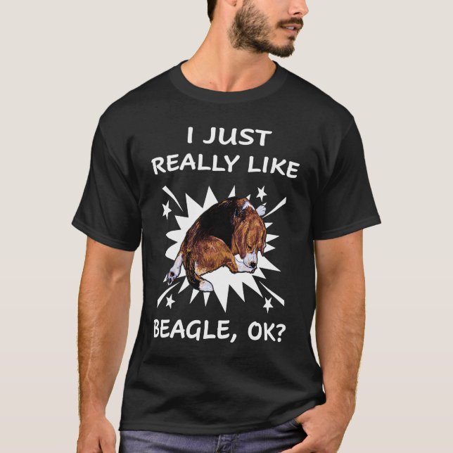Camiseta 104 Eu Gosto Muito De Beagle (Frente)