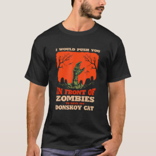 Camiseta 10548100024^Empurra-O Em Zombies Para Salvar O Meu