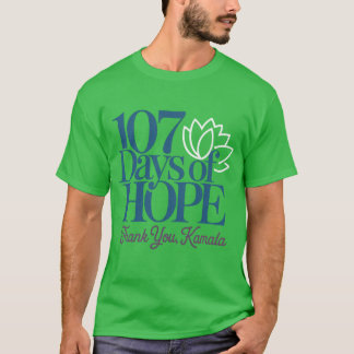 Camiseta 107 dias de esperança Obrigado Kamala 107 dias Kam