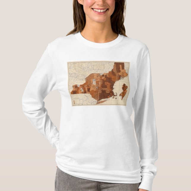 Camiseta 107 gripe NY, NJ, Nova Inglaterra (Frente)