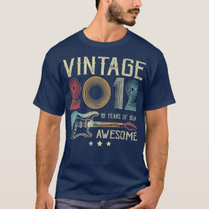 Camiseta 10.ª Aniversário Mulheres Mens Vintage Incrível 20