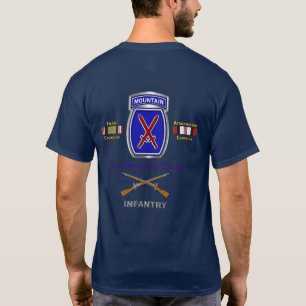 Camiseta 10.ª Divisão de Montanha Iraque e Afeganistão V