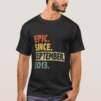 Camiseta 10.ª Epic De Aniversário Desde Setembro De 2013 10
