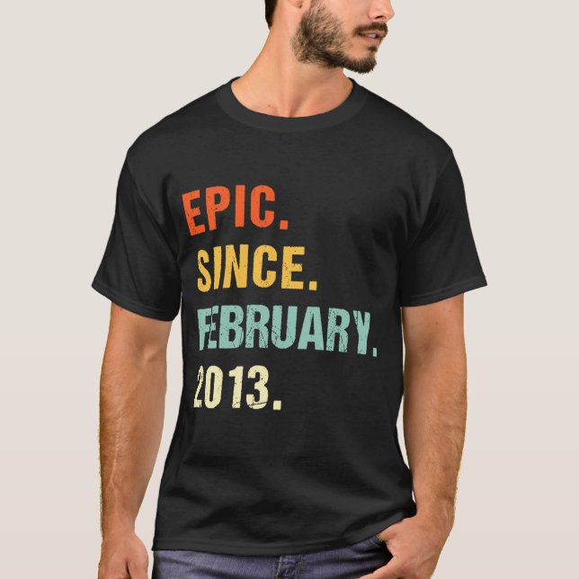 Camiseta 10.º aniversário da Epic desde fevereiro de 2013 1 (Frente)