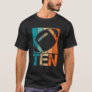 Camiseta 10.º aniversário de futebol Meninas de 10 anos