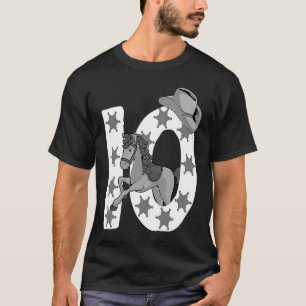 Camiseta 10.º aniversário Garota Garota do Cavalo de 10 ano