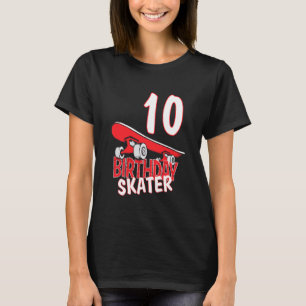 Camiseta 10. º Aniversário Skater Kids Skate Park Lover B D