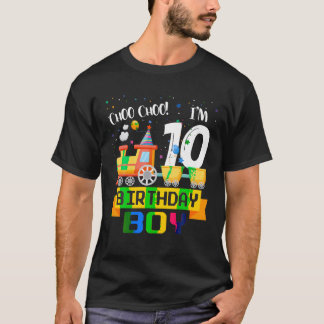 Camiseta 10.º Aniversário Treinamento para Meninos de 10 An