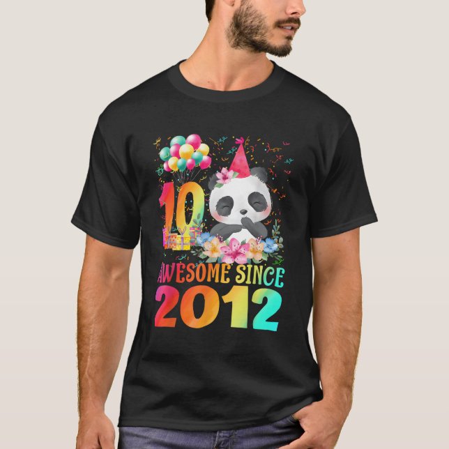 Camiseta 10 10º Panda Incrível Desde 2012 (Frente)
