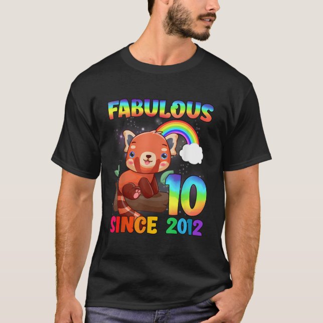 Camiseta 10 10º Panda Vermelha Desde 2012 (Frente)