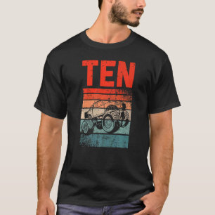 Camiseta 10 anos, 10.o aniversário Monster Truck Boys Menin