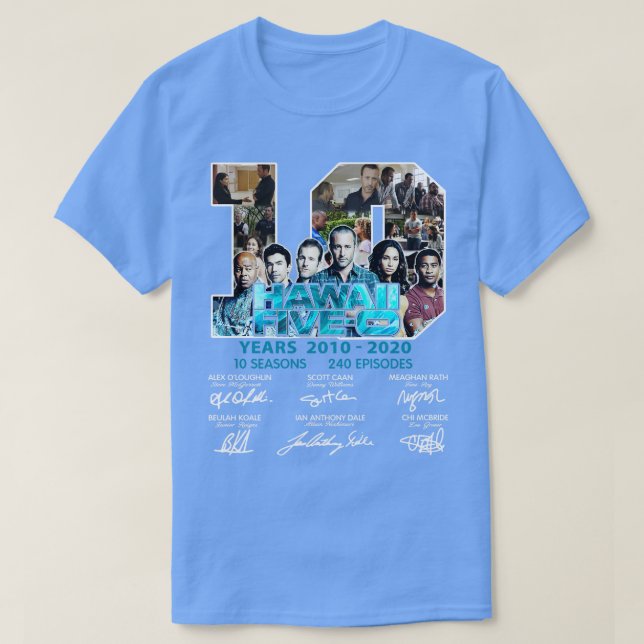 Camiseta 10 Anos 2010 2020 Assinaturas (Frente do Design)