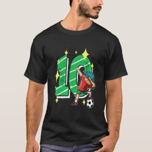 Camiseta 10 Anos De Futebol 10.º Aniversário A Bater Futebo
