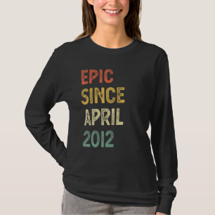 Camiseta 10 Anos De Idade Epic Desde Abril De 2012 10º Aniv