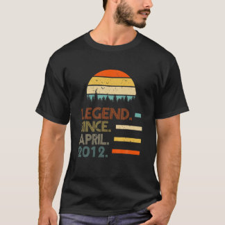 Camiseta 10 Anos De Idade, Retrô Birthday Oferece Legenda D