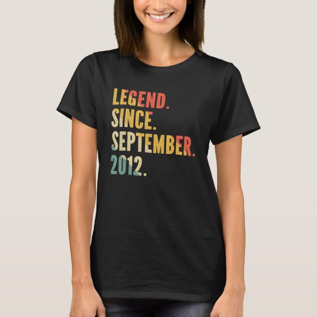 Camiseta 10 anos de legenda desde setembro de 2012 10 (Frente)