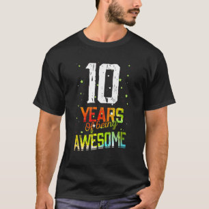 Camiseta 10 Anos De Ser Fantástico Oferece 10 Anos De Idade