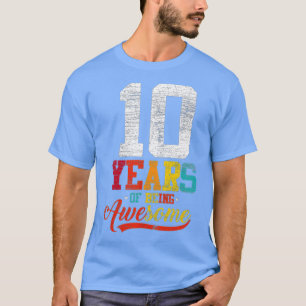Camiseta 10 Anos De Ser Fantástico Oferece 10 Anos De Idade