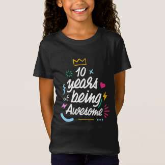 Camiseta 10 anos de ser incrível