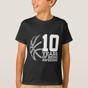 Camiseta 10 Anos De Ser Incrível Bysketbyll 10º Aniversário