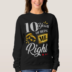 Camiseta 10 Anos De Ser O Sr. Certo Engraçado Casal Casando