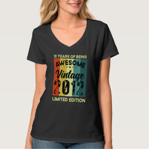 Camiseta 10 Anos De Vintagem Incrível